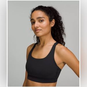 lululemon Energy Bra, black, size 6
Medium Support